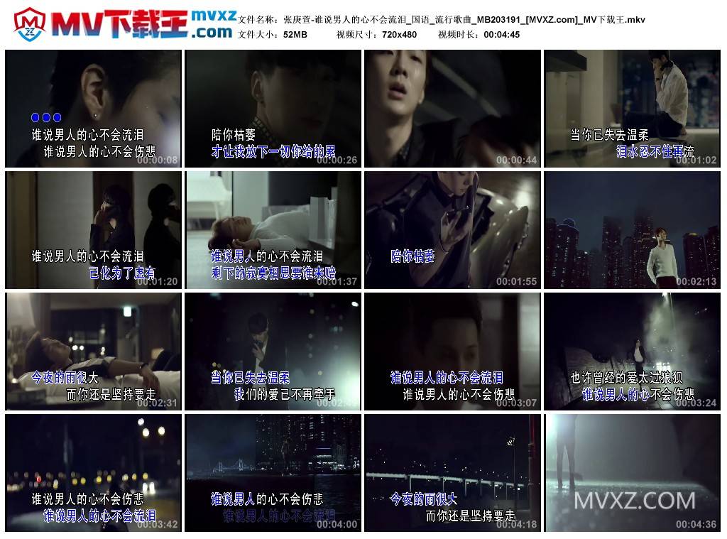 张庚萱-谁说男人的心不会流泪_国语_流行歌曲_MB203191